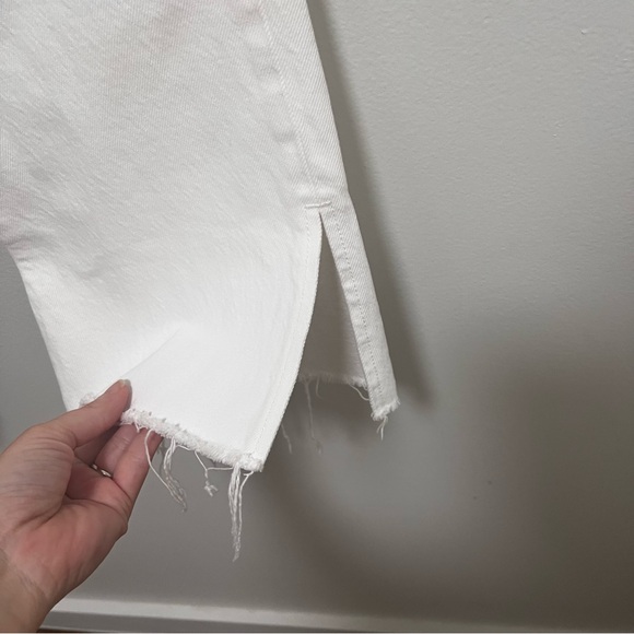 Abercrombie & Fitch Jeans Curve Love White Ultra High Rise Kick Flare 4 / 27 - Picture 7 of 11